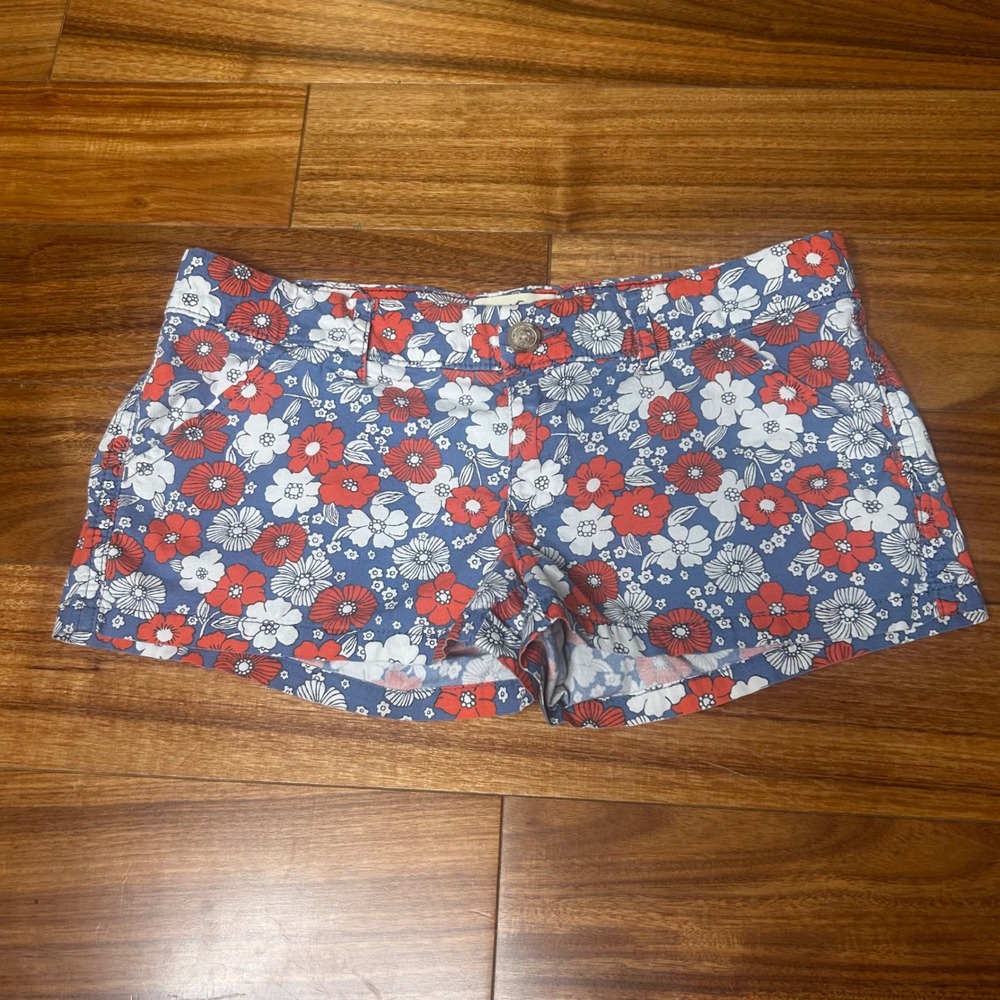 Hollister So Cal y2k low rise booty shorts tropical Floral Print Shorts